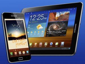 tablette et smartphone samsung