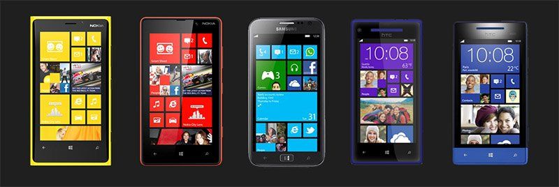 Smartphones sous Windows Phone 8