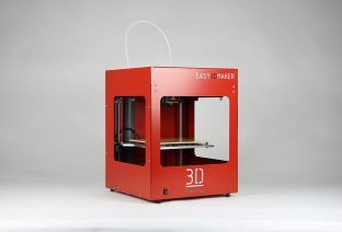 Modèle d'imprimante 3D rouge.