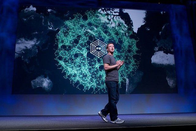 Mark Zuckerberg, le créateur de Facebook lors d'une conférence